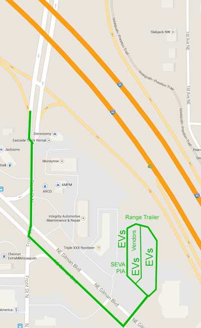 event directions and parking map